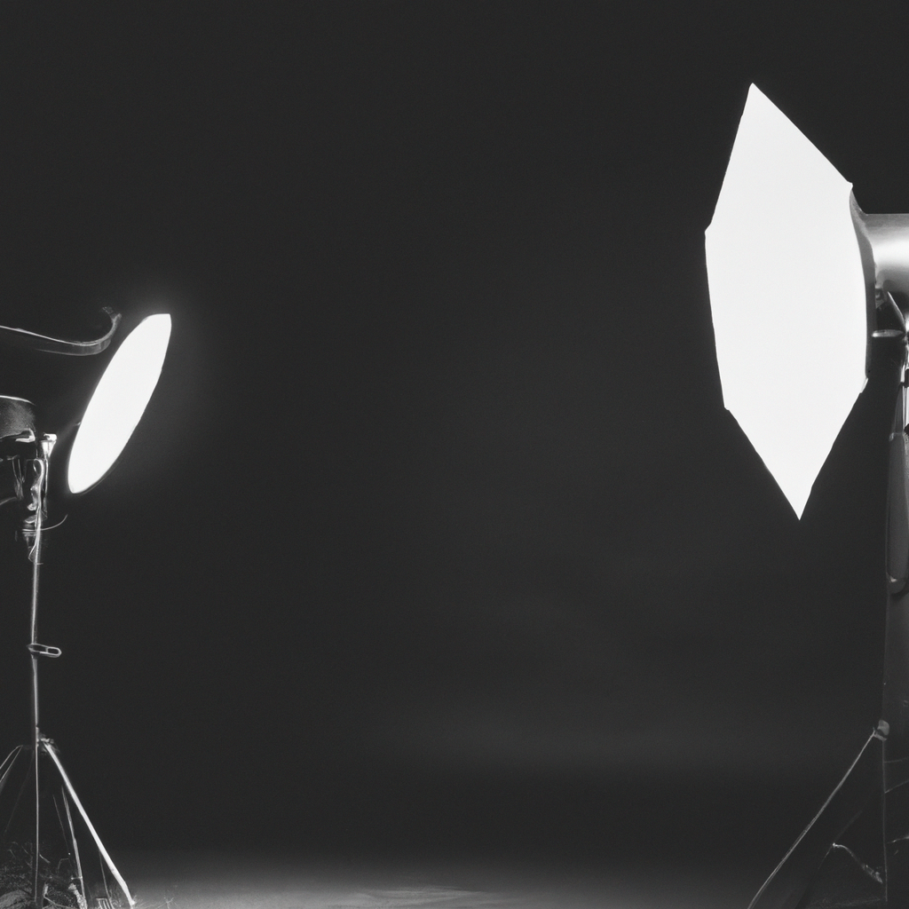 Estudio fotográfico minimalista con luz suave, imagen generada